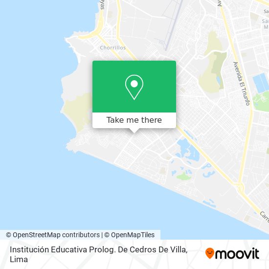 Institución Educativa Prolog. De Cedros De Villa map