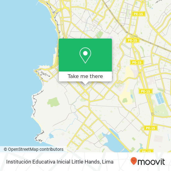 Institución Educativa Inicial Little Hands map