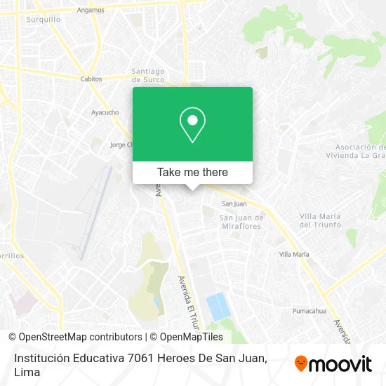 Institución Educativa 7061 Heroes De San Juan map