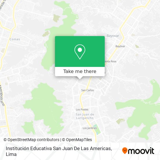 Institución Educativa San Juan De Las Americas map