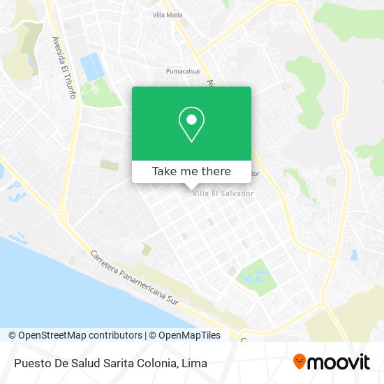 Puesto De Salud Sarita Colonia map