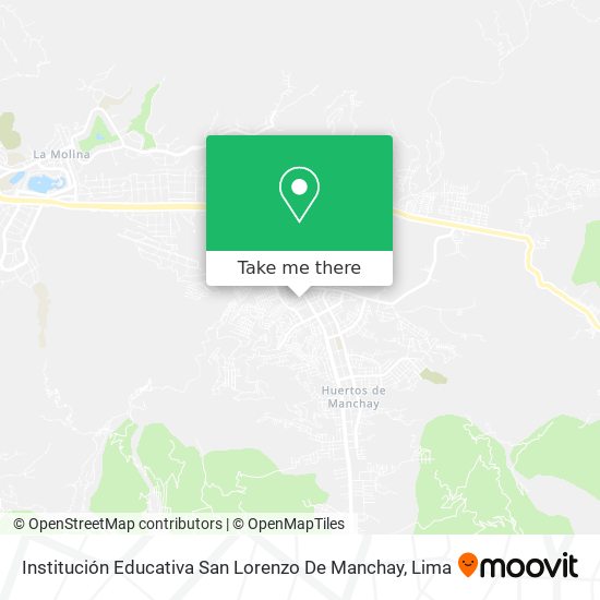 Institución Educativa San Lorenzo De Manchay map