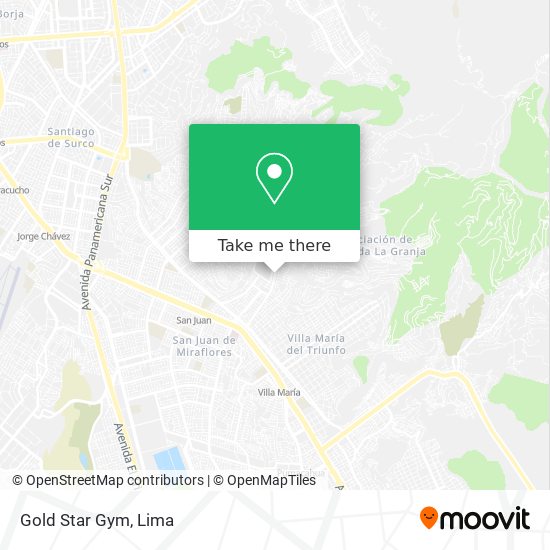 Gold Star Gym map