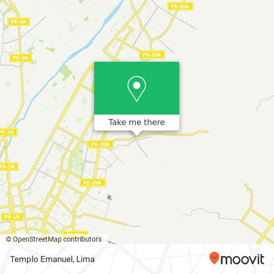 Mapa de Templo Emanuel