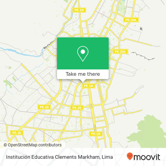 Mapa de Institución Educativa Clements Markham