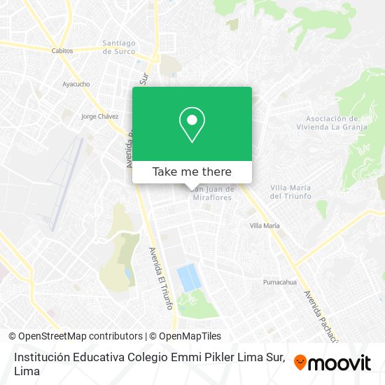 Institución Educativa Colegio Emmi Pikler Lima Sur map