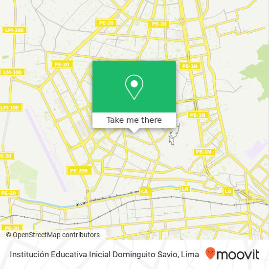 Institución Educativa Inicial Dominguito Savio map