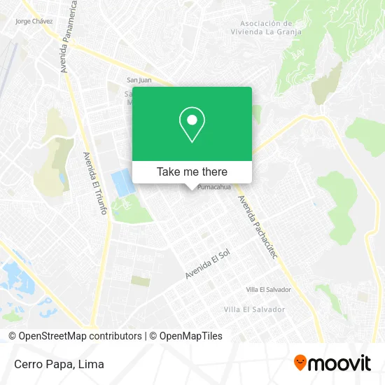 Cerro Papa map