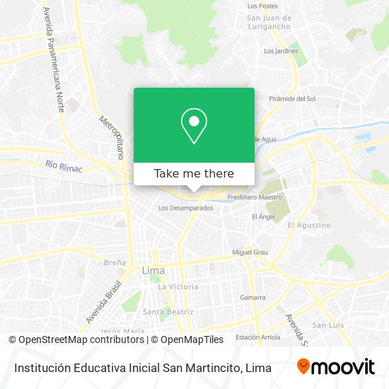 Mapa de Institución Educativa Inicial San Martincito