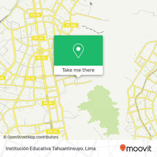 Mapa de Institución Educativa Tahuantinsuyo