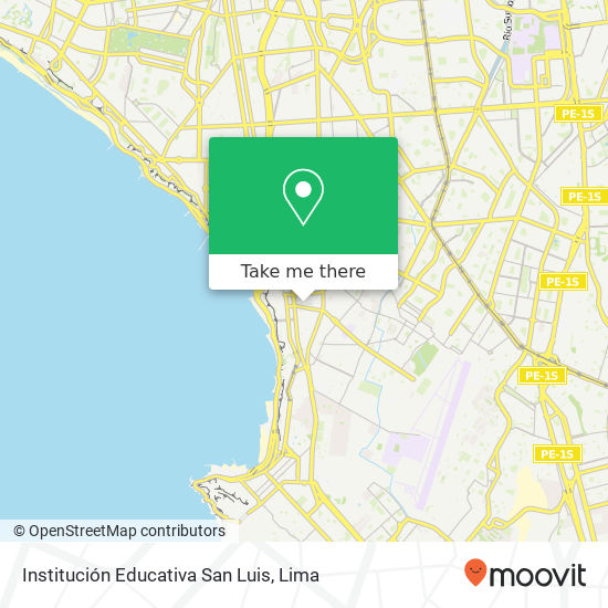 Institución Educativa San Luis map