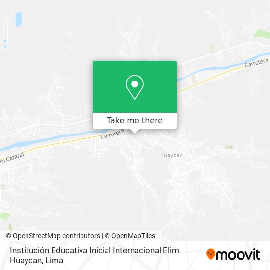 Institución Educativa Inicial Internacional Elim Huaycan map