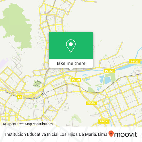 Mapa de Institución Educativa Inicial Los Hijos De Maria