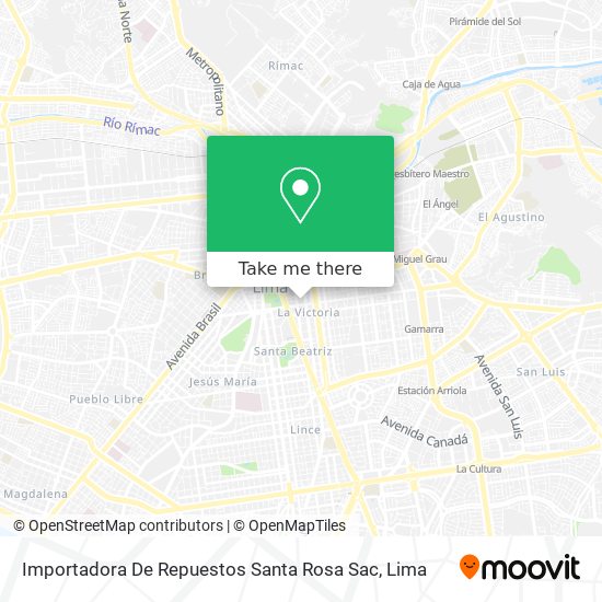 Importadora De Repuestos Santa Rosa Sac map