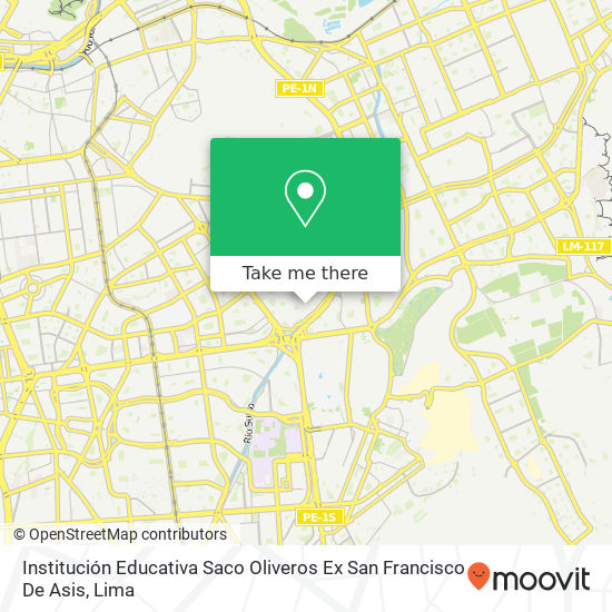 Institución Educativa Saco Oliveros Ex San Francisco De Asis map