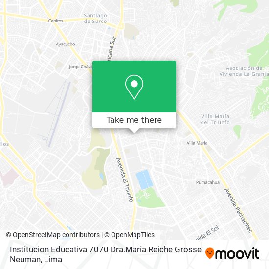 Institución Educativa 7070 Dra.Maria Reiche Grosse Neuman map