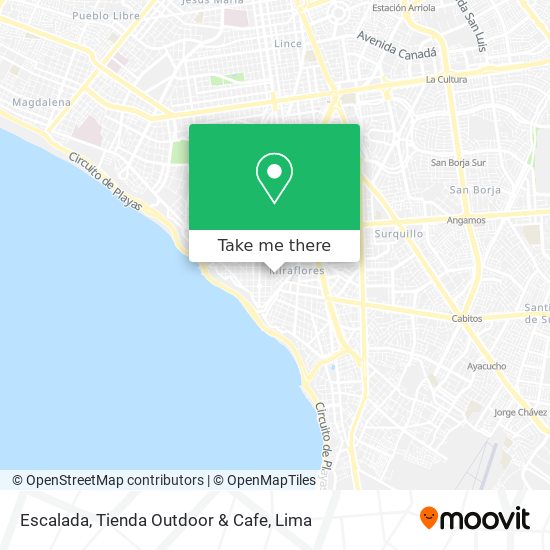 Mapa de Escalada, Tienda Outdoor & Cafe