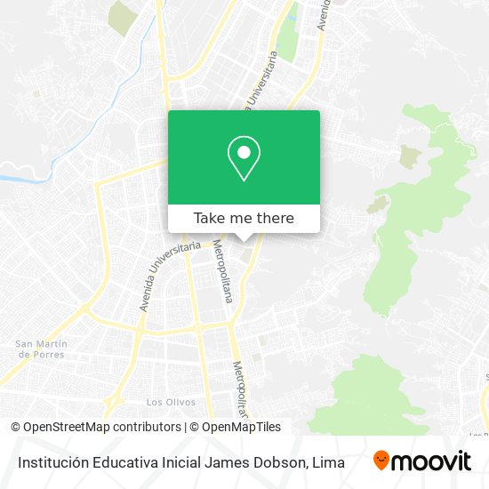 Institución Educativa Inicial James Dobson map