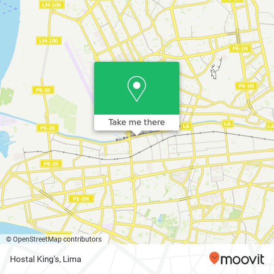 Hostal King's map