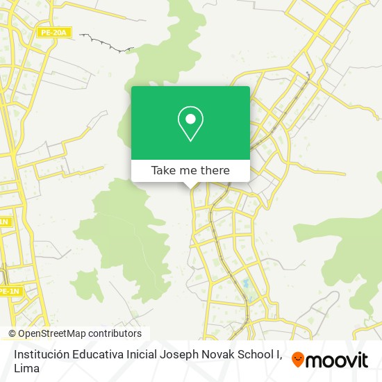 Institución Educativa Inicial Joseph Novak School I map