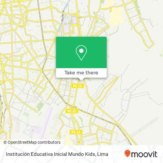 Institución Educativa Inicial Mundo Kids map