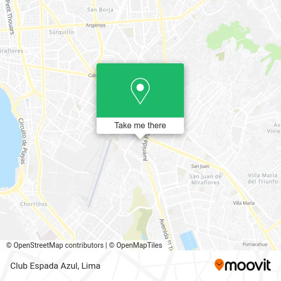 Club Espada Azul map