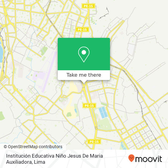 Mapa de Institución Educativa Niño Jesus De Maria Auxiliadora