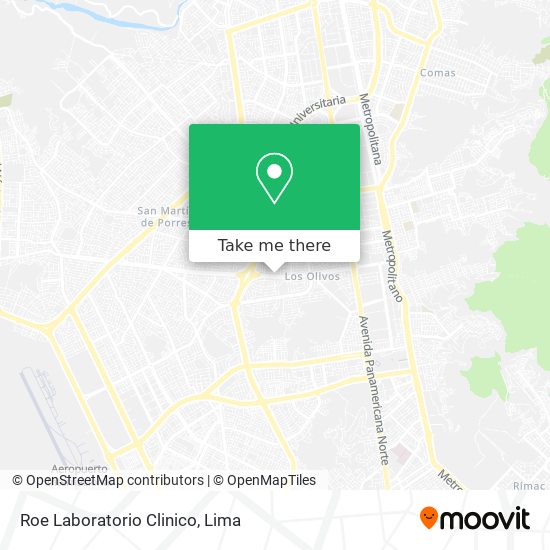 Roe Laboratorio Clinico map