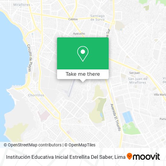 Institución Educativa Inicial Estrellita Del Saber map