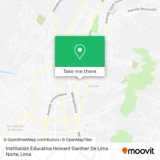 Mapa de Institución Educativa Howard Gardner De Lima Norte