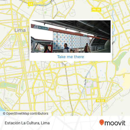 Mapa de Estación La Cultura