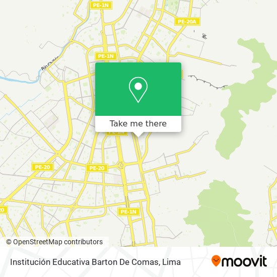 Institución Educativa Barton De Comas map