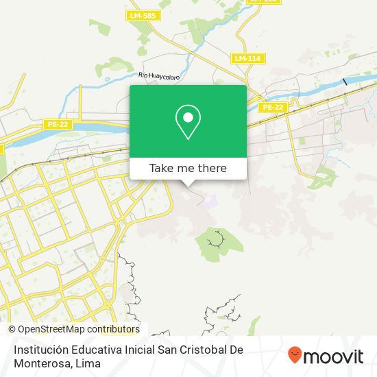 Institución Educativa Inicial San Cristobal De Monterosa map