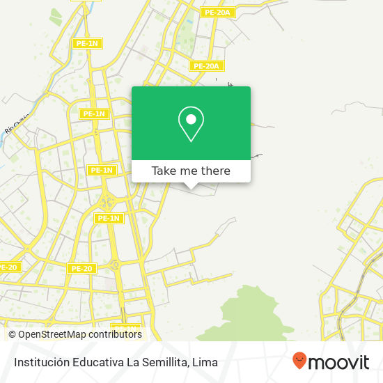 Mapa de Institución Educativa La Semillita