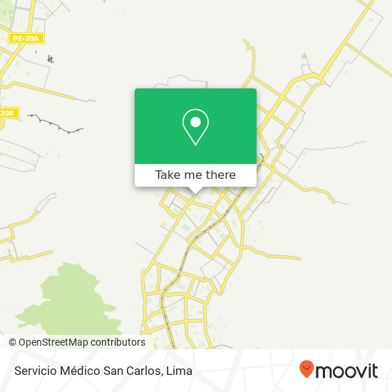 Servicio Médico San Carlos map