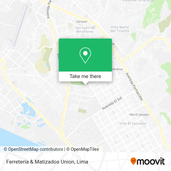 Mapa de Ferretería & Matizados Union