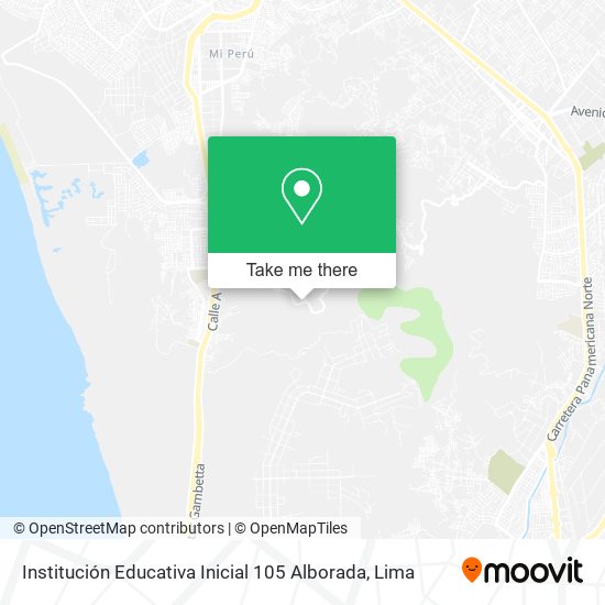 Institución Educativa Inicial 105 Alborada map