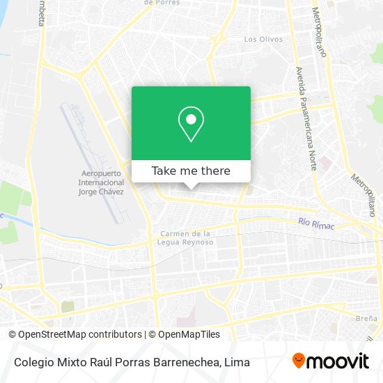 Colegio Mixto Raúl Porras Barrenechea map