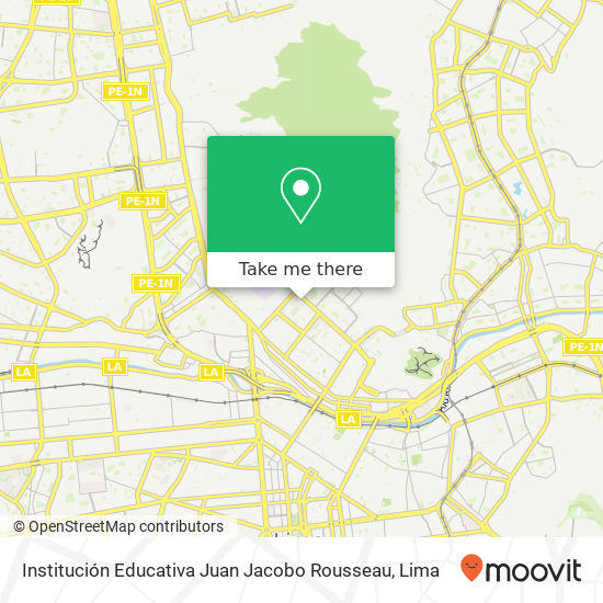 Institución Educativa Juan Jacobo Rousseau map