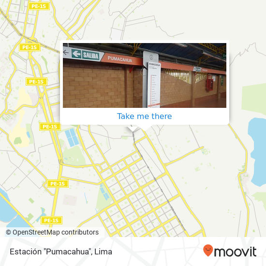 Estación "Pumacahua" map