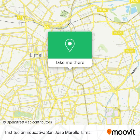 Mapa de Institución Educativa San Jose Marello