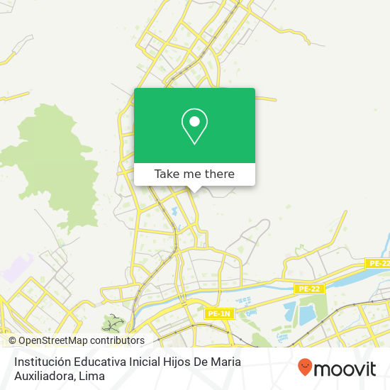 Institución Educativa Inicial Hijos De Maria Auxiliadora map