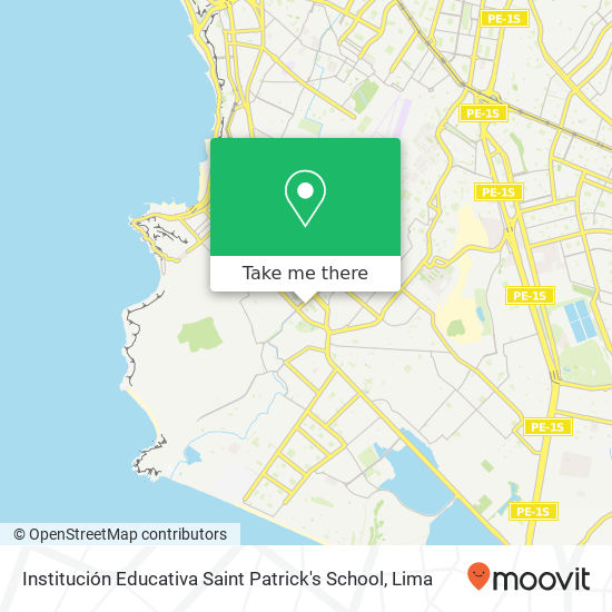 Institución Educativa Saint Patrick's School map