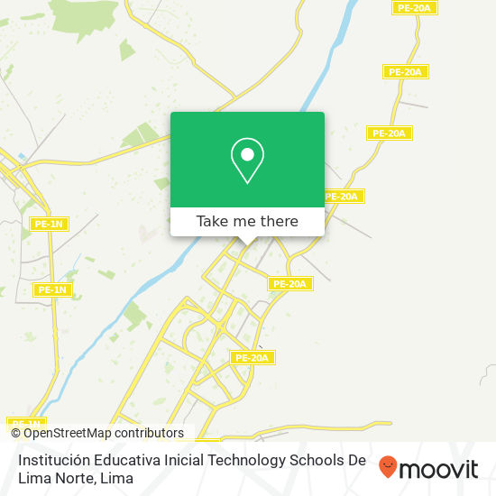Institución Educativa Inicial Technology Schools De Lima Norte map