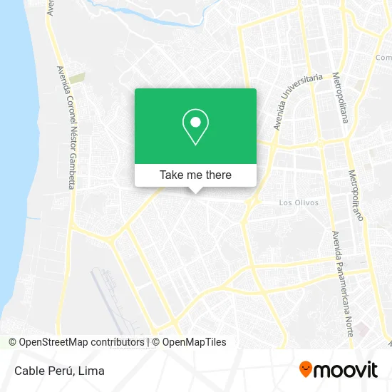 Cable Perú map