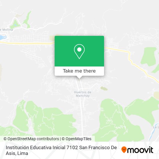 Mapa de Institución Educativa Inicial 7102 San Francisco De Asis