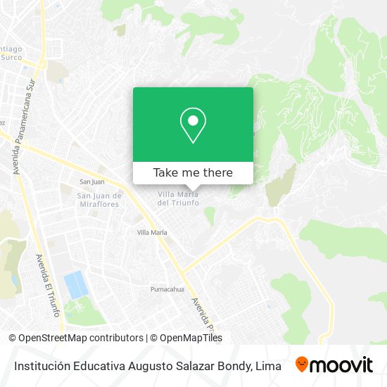 Institución Educativa Augusto Salazar Bondy map