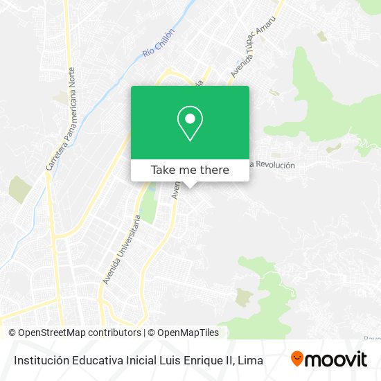 Mapa de Institución Educativa Inicial Luis Enrique II