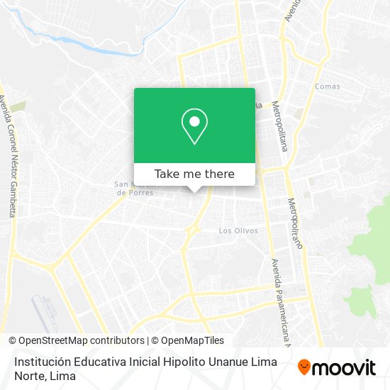 Institución Educativa Inicial Hipolito Unanue Lima Norte map