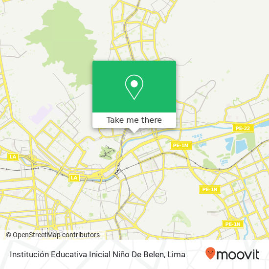 Institución Educativa Inicial Niño De Belen map